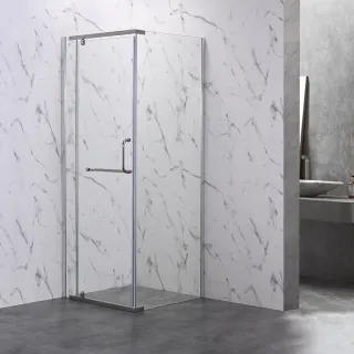 Душевой уголок Veconi Rovigo RV-18, 1000х900х2000, хром, стекло прозрачное